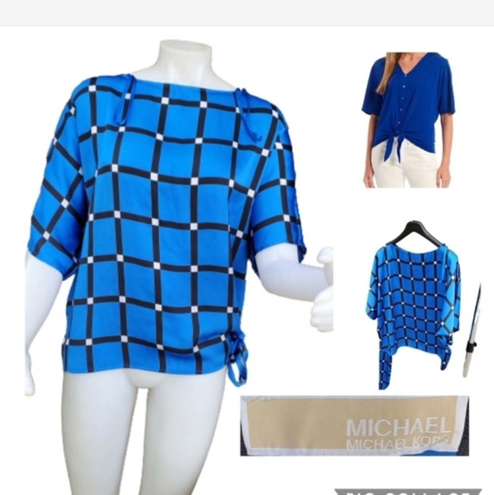 Michael‎ Michael Kors blue blouse M..XL
